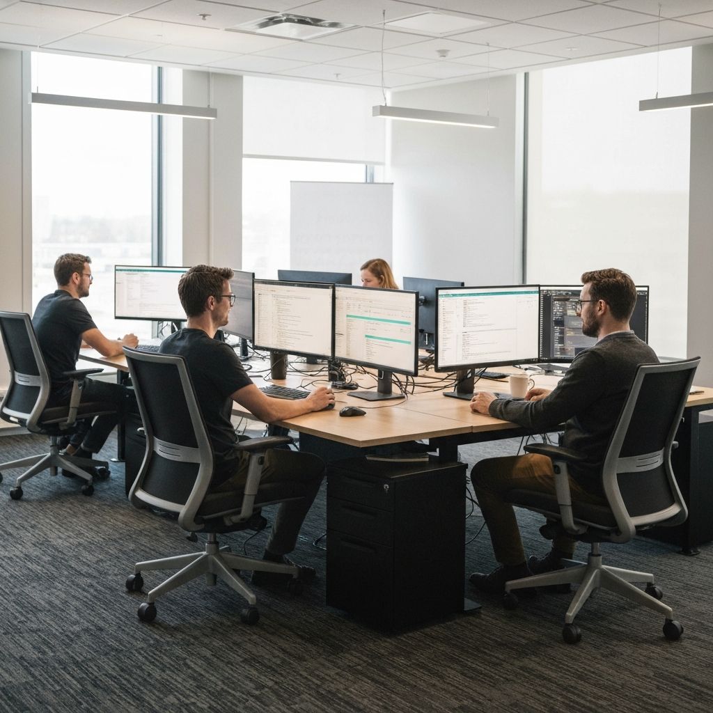 Custom software development workspace